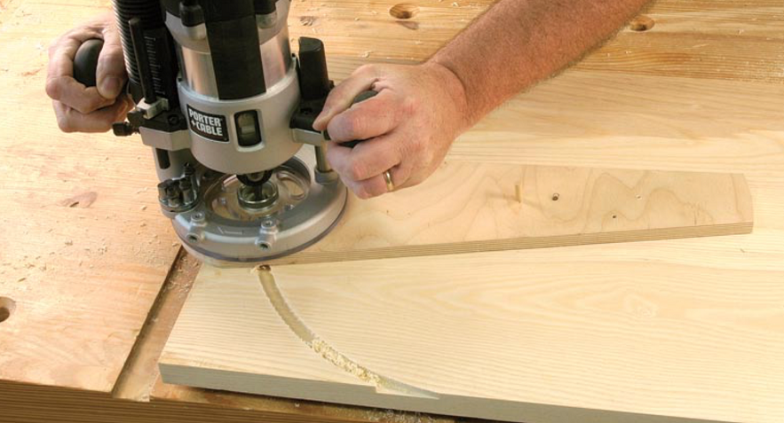 cutting a circle with a router
